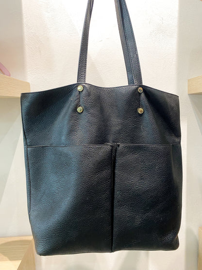 Steve Madden Pebbled Faux Leather Open Tote Bag
