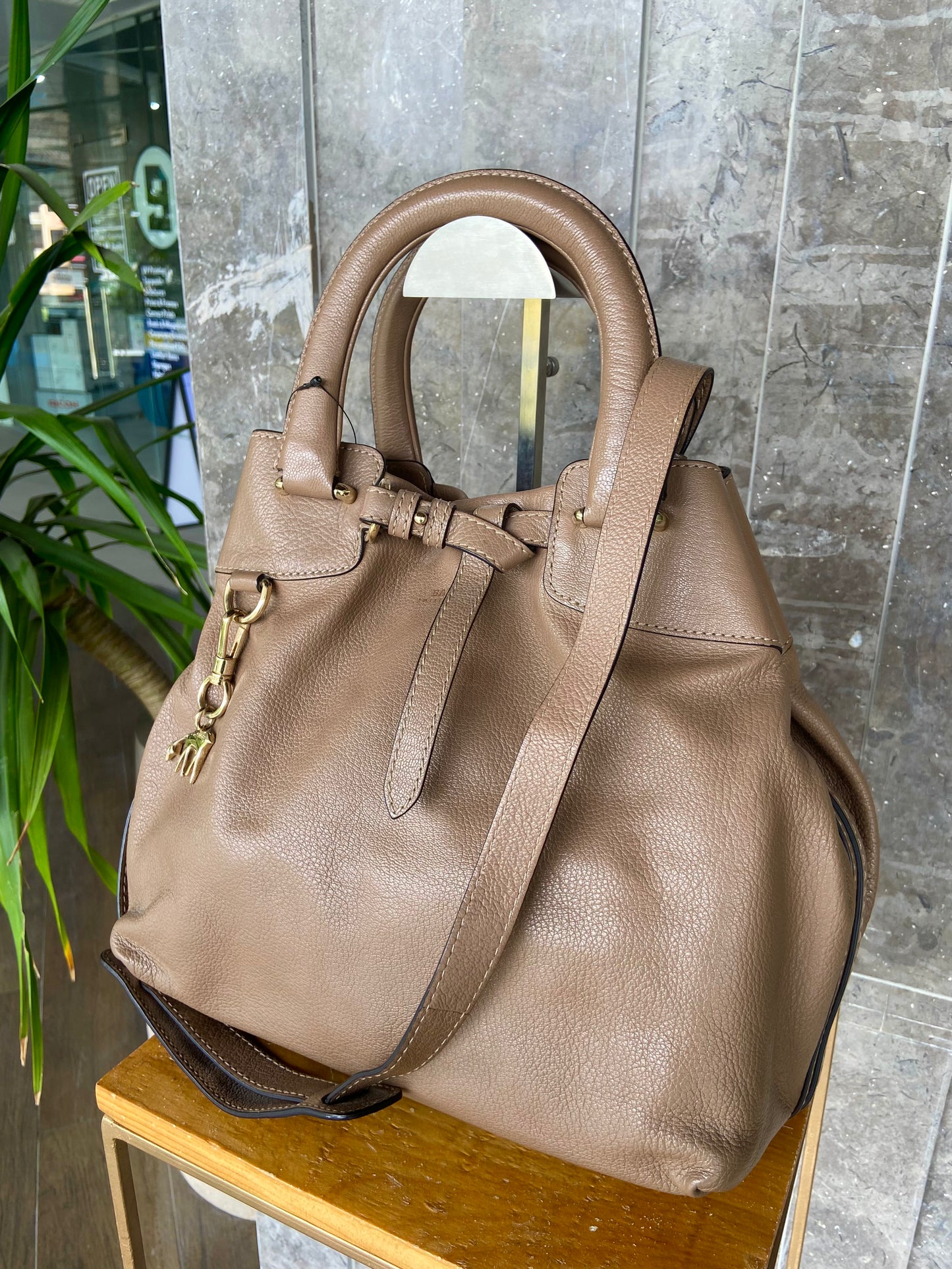 Bally Two-way Leather Handbag