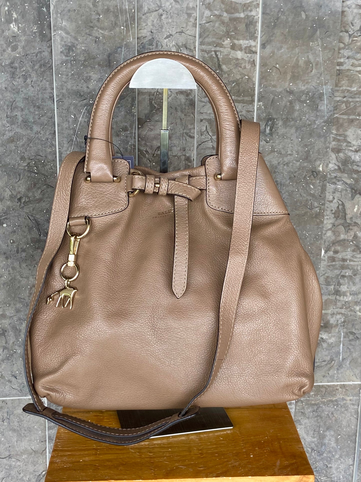 Bally Two-way Leather Handbag