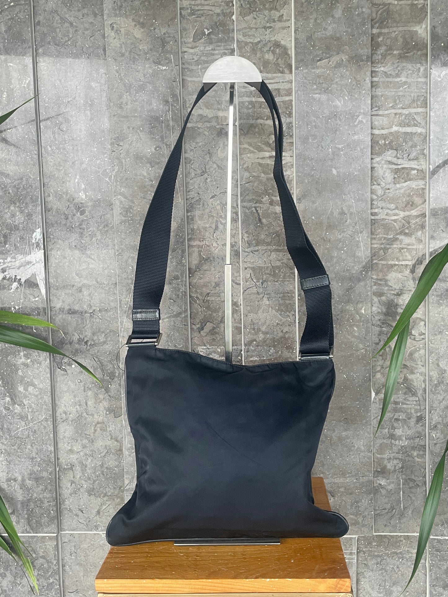 Prada Tessuto Nylon Flat Messenger Bag
