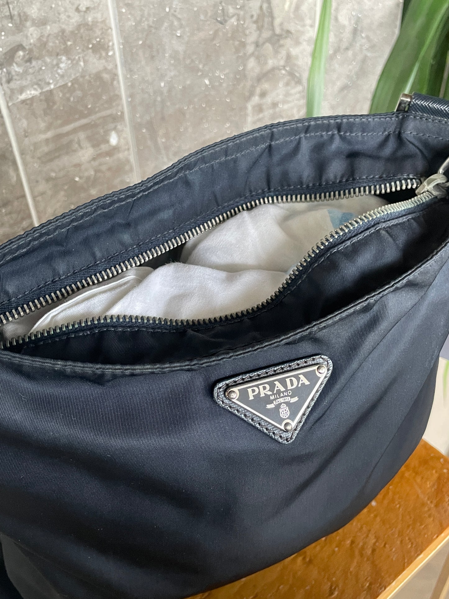 Prada Tessuto Nylon Flat Messenger Bag