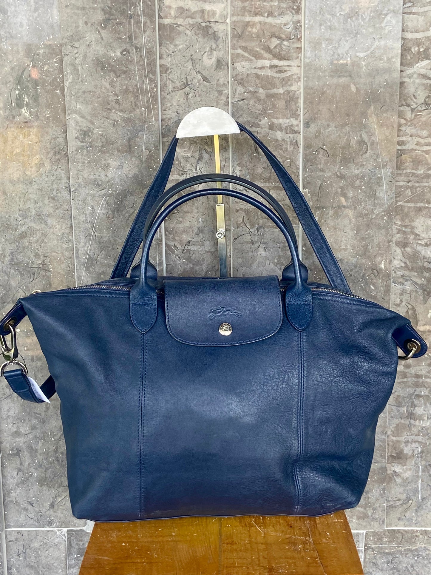Longchamp Le Pliage Cuir Tote