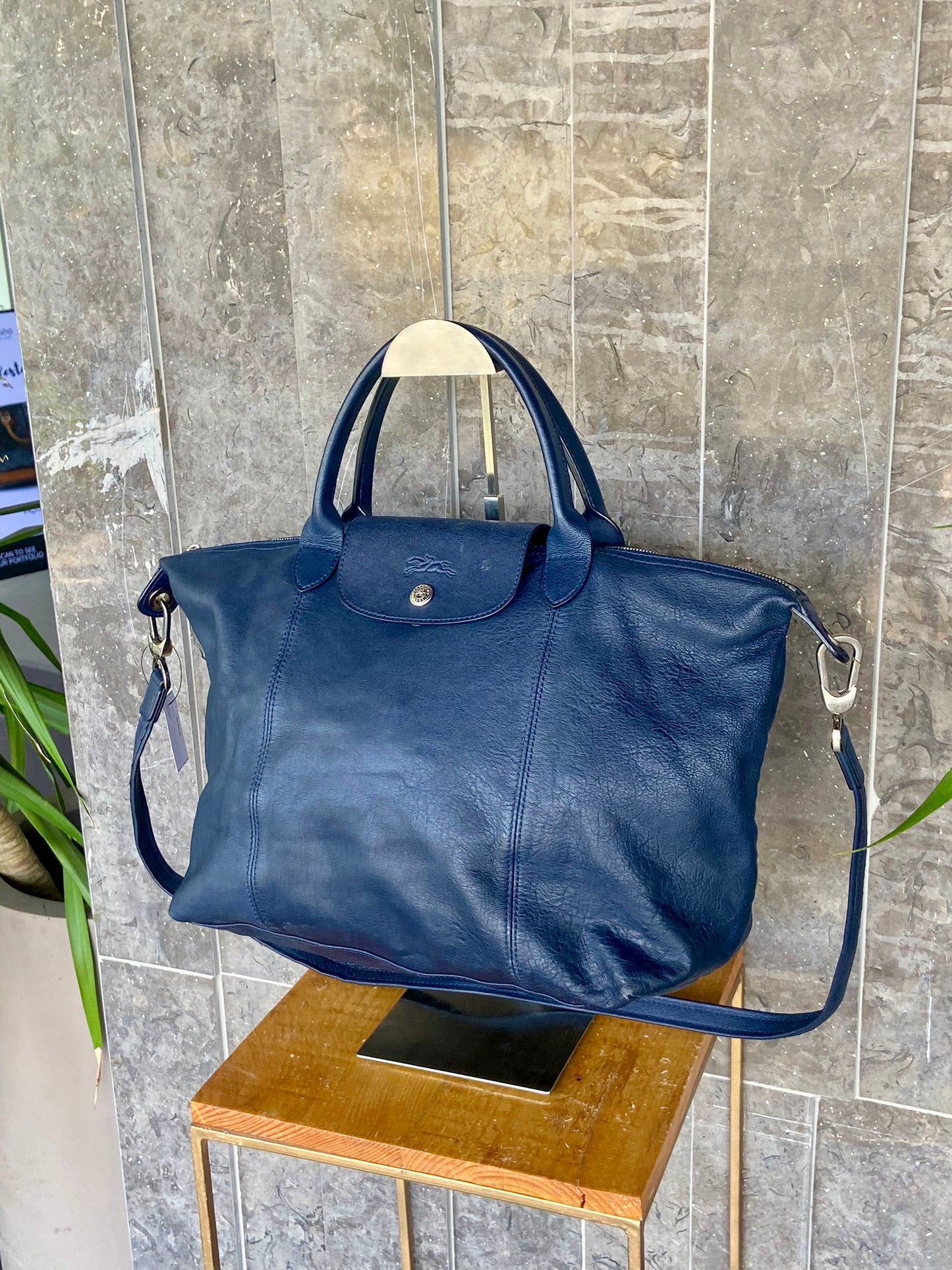 Longchamp Le Pliage Cuir Tote