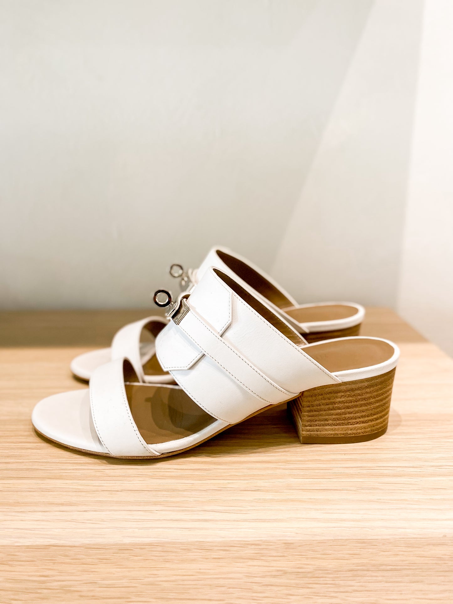 Hermes Ovation Kelly Block Heels US 6