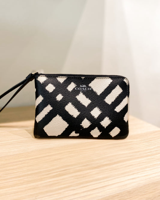 Coach Corner Zip Wristlet