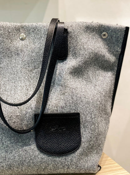 Longchamp Essential Gray Felt Tote