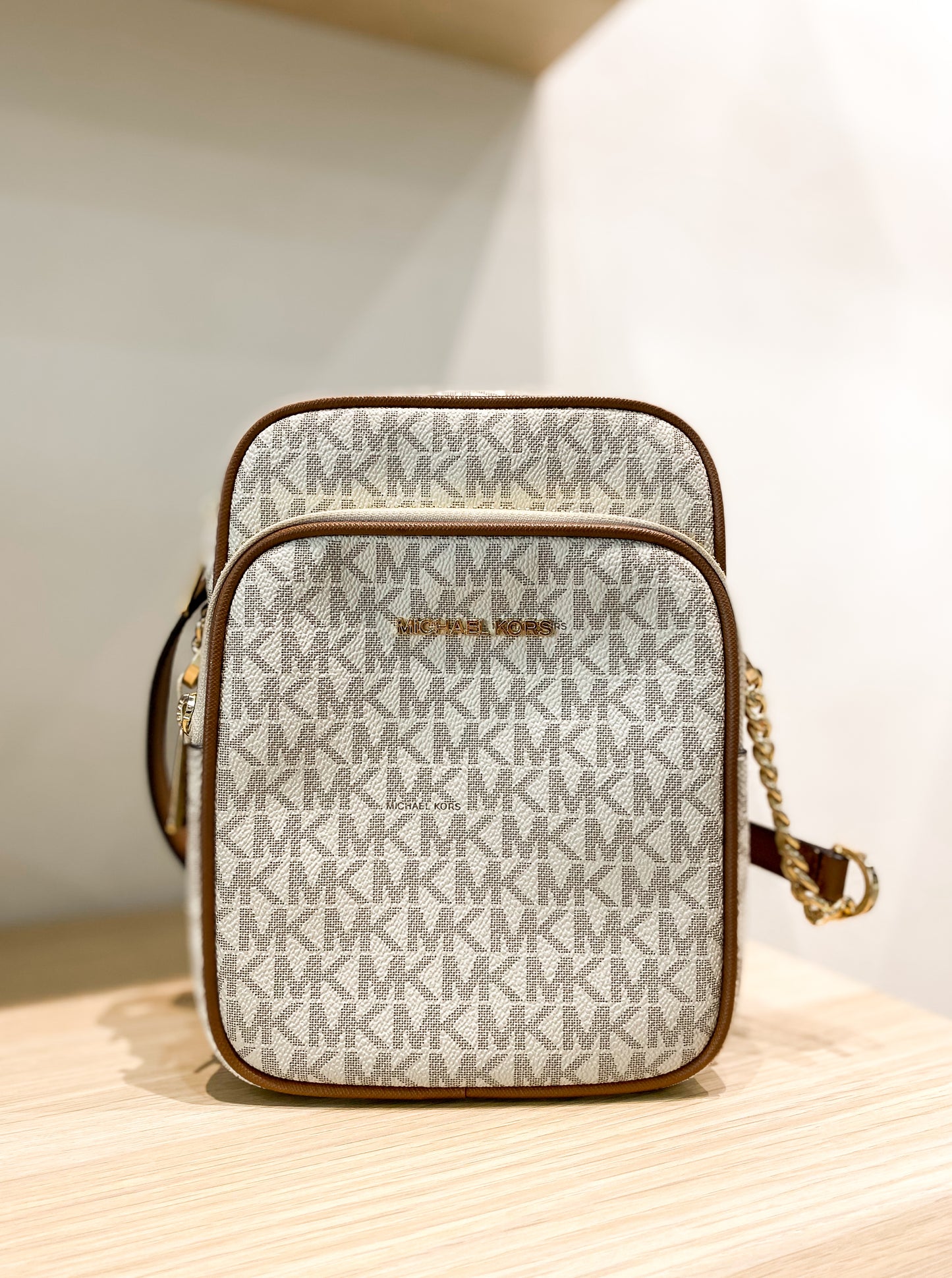 Michael Kors Medium Signature Leather North South Chain