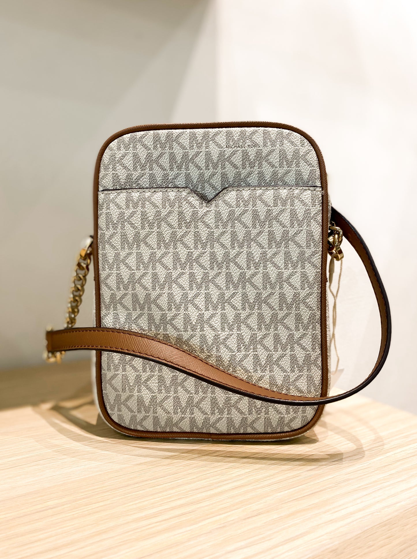 Michael Kors Medium Signature Leather North South Chain