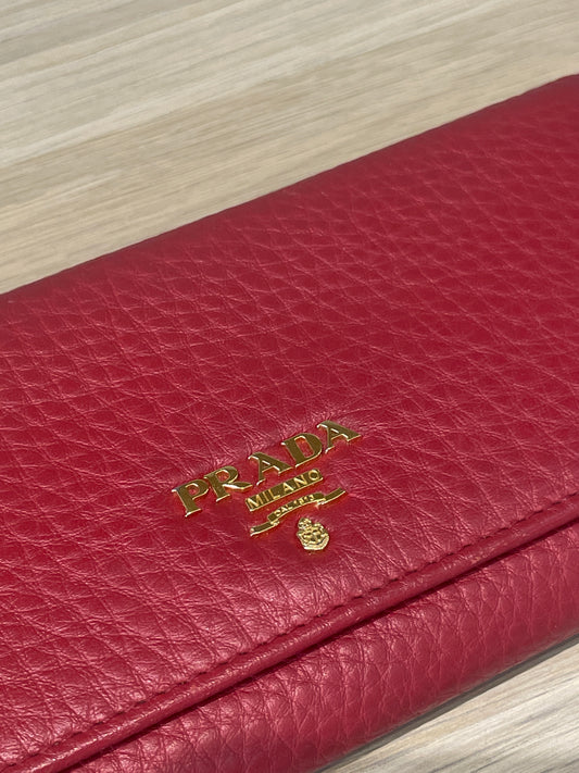 Prada Continental Flap Red wallet