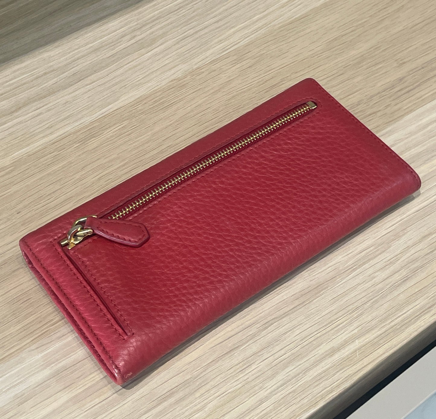 Prada Continental Flap Red wallet
