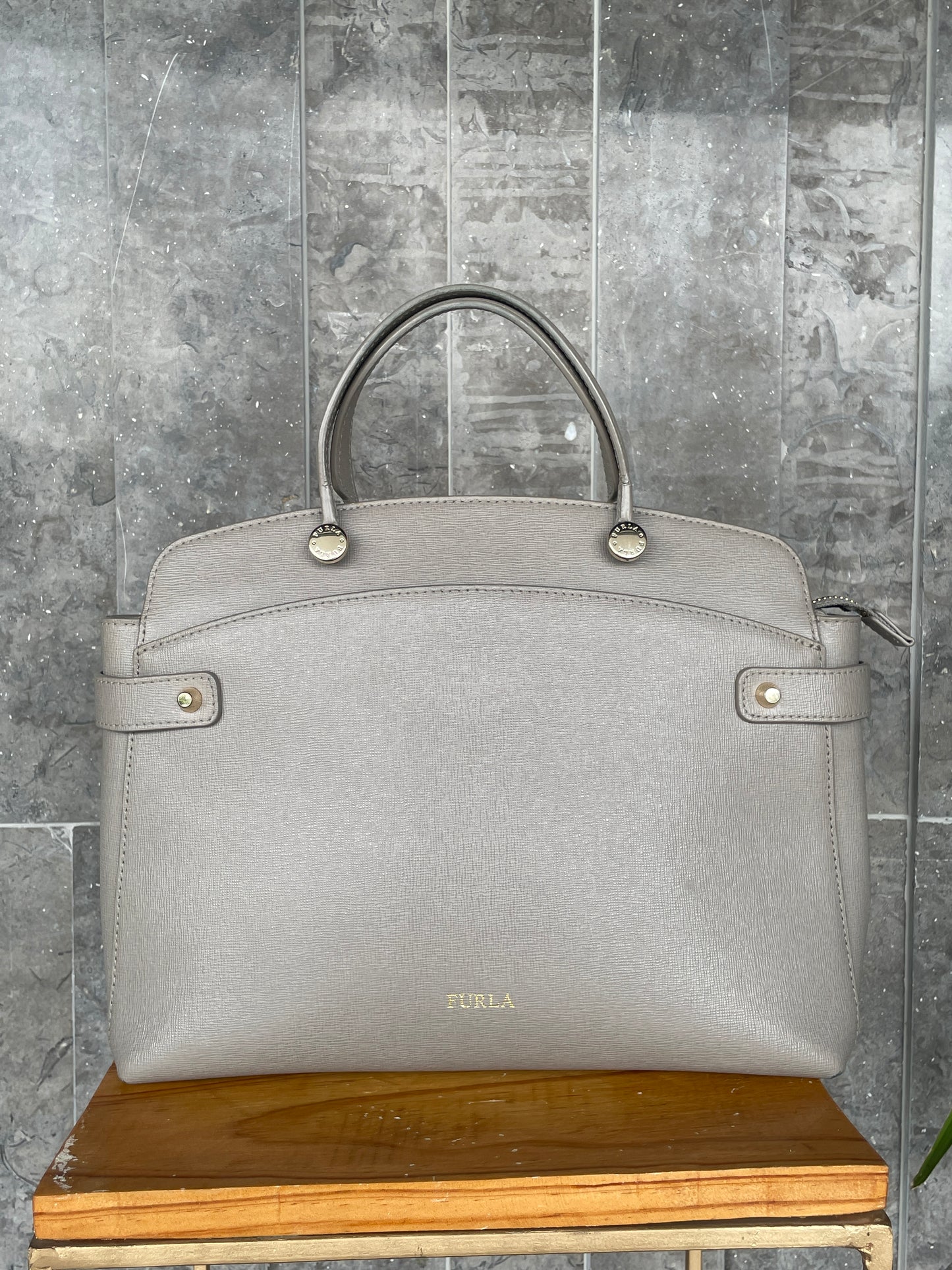 Furla Agata Leather satchel bag