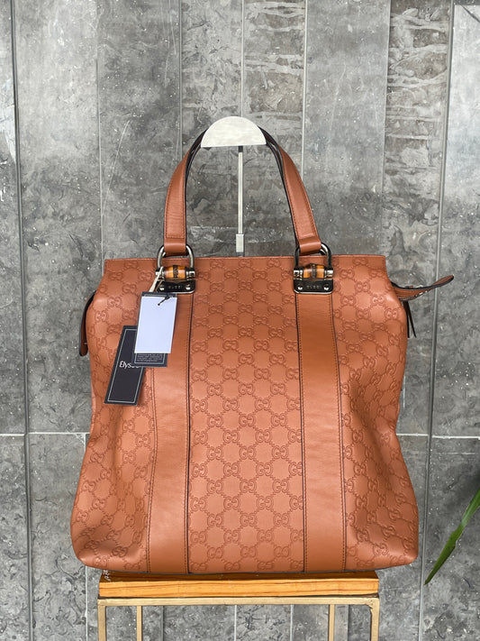 Gucci Vintage Bamboo Tote