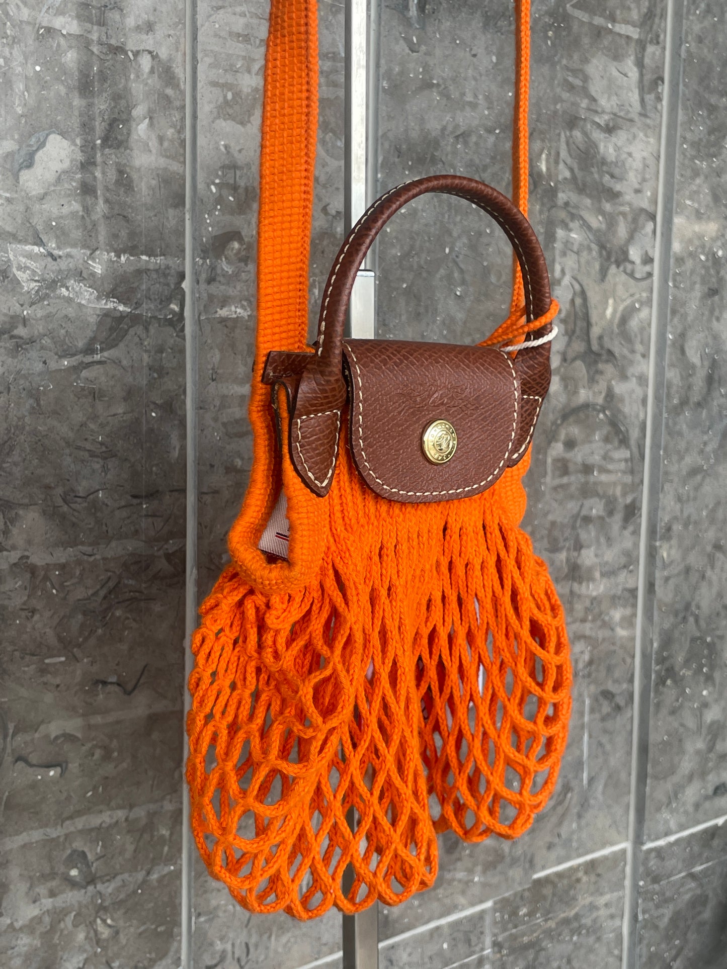 Longchamp Filet Micro orange