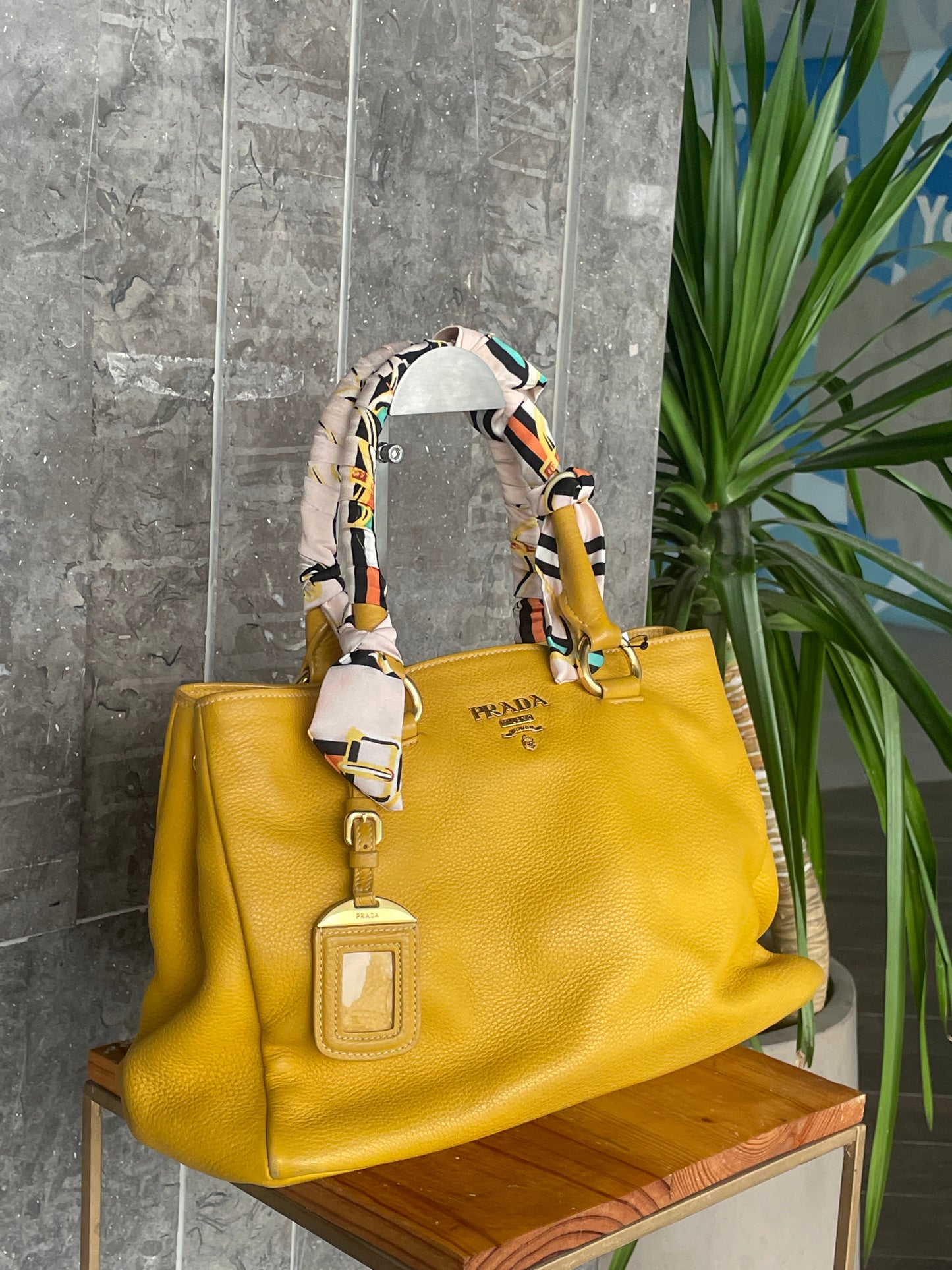 Prada Vitello Daino yellow