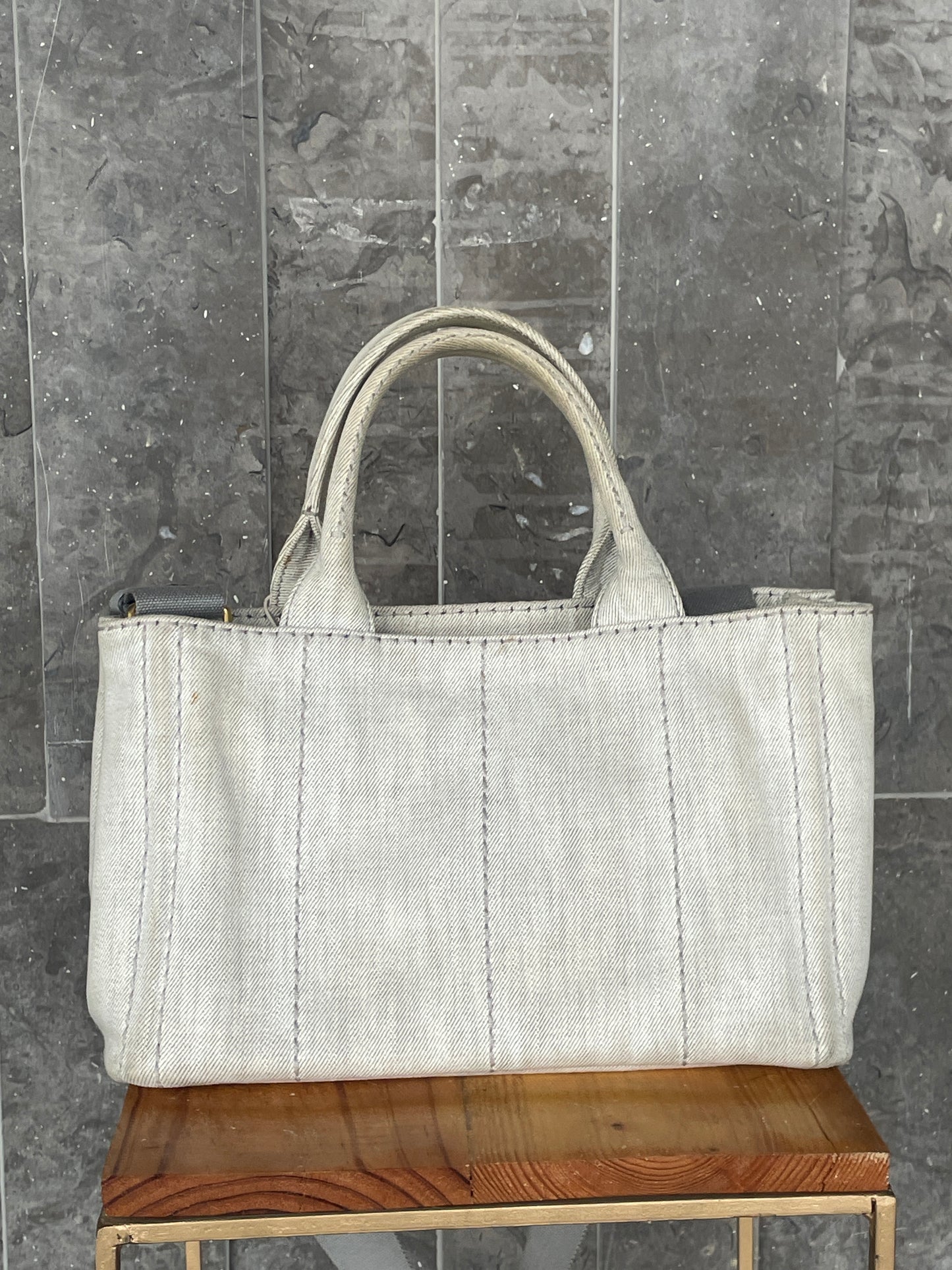 Prada Canapa Canvas Logo Tote bag