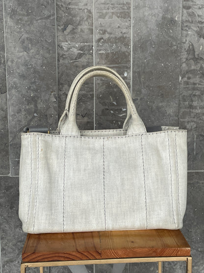 Prada Canapa Canvas Logo Tote bag