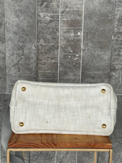 Prada Canapa Canvas Logo Tote bag