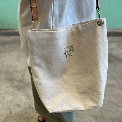 Quick Brown Fox Canvas Leather Bag