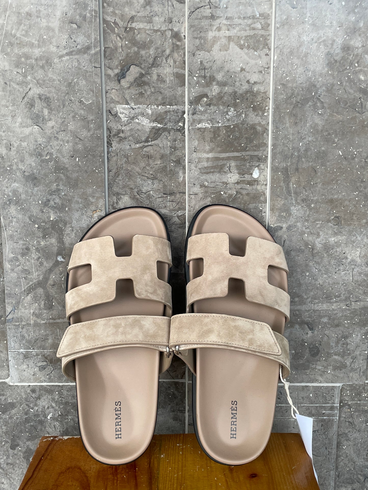Hermes Chypre Sandal in Beige