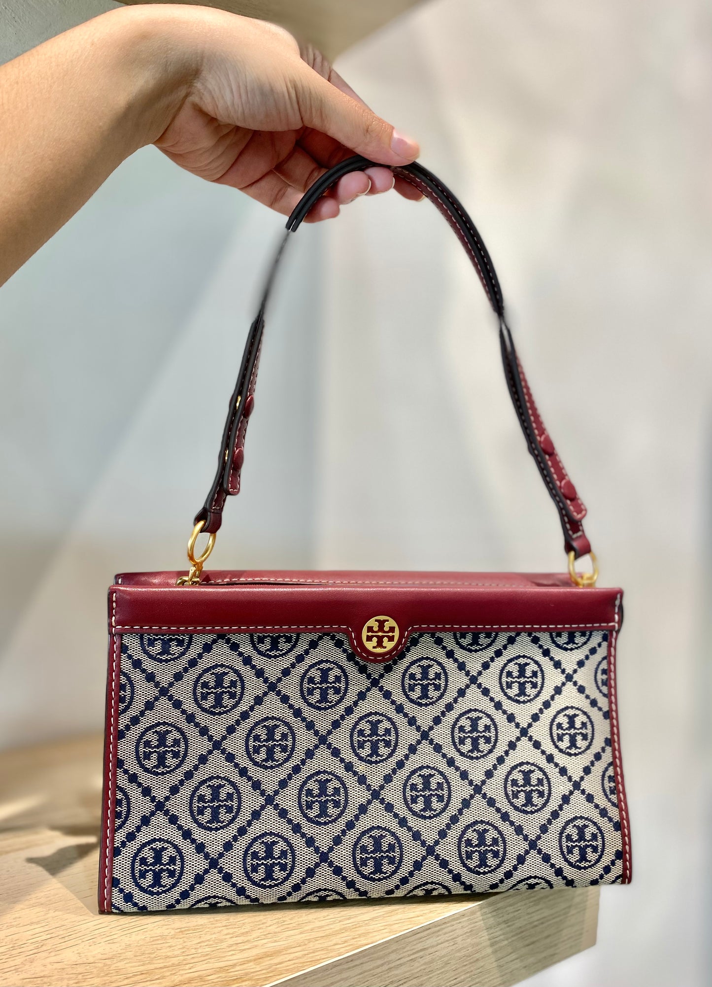 Tory Burch T Monogram Jacquard Mini Pouchette