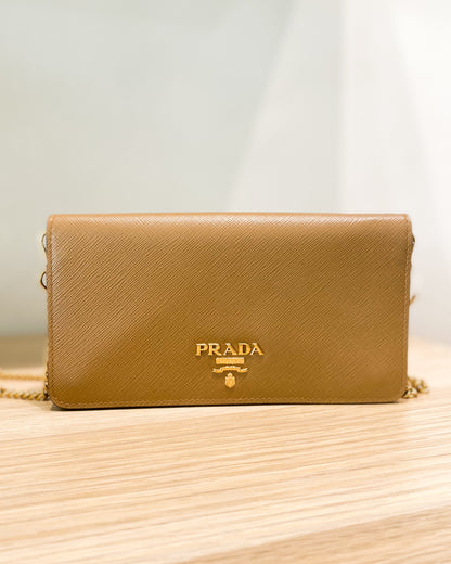 Prada Saffiano Leather Chain