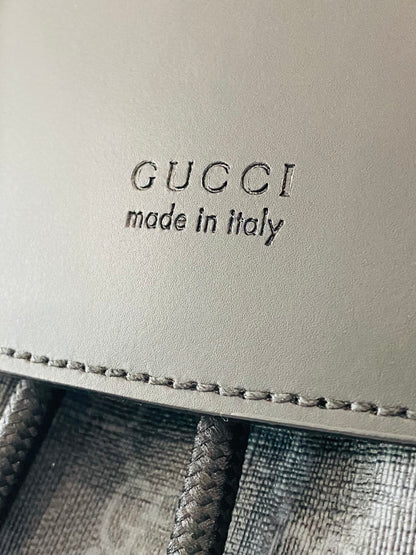 Gucci Black Supreme GG Monogram Backpack