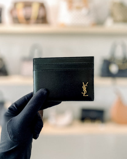 YSL Tiny Cassandre Open Card Case