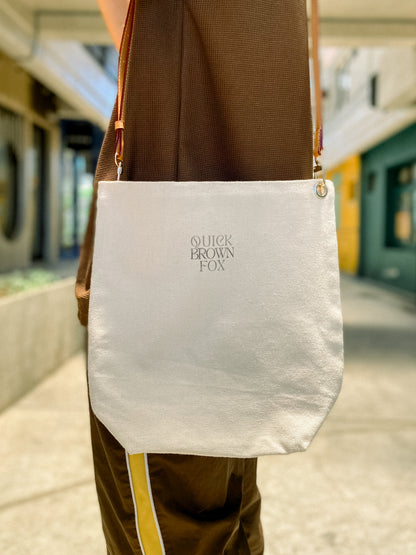 Quick Brown Fox Canvas Leather Bag