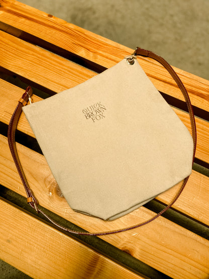 Quick Brown Fox Canvas Leather Bag