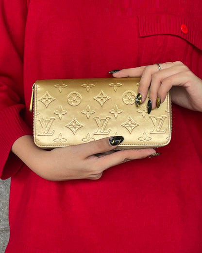 Louis Vuitton Monogram Vernis Zippy Beige Poudre