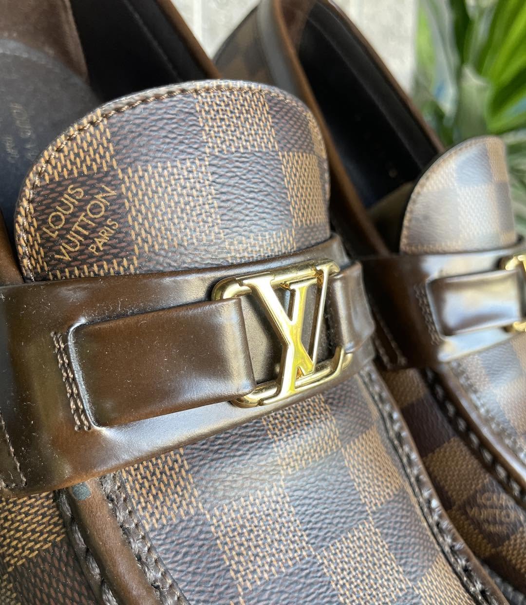 LV Major Loafers Damier Ebene Canvas