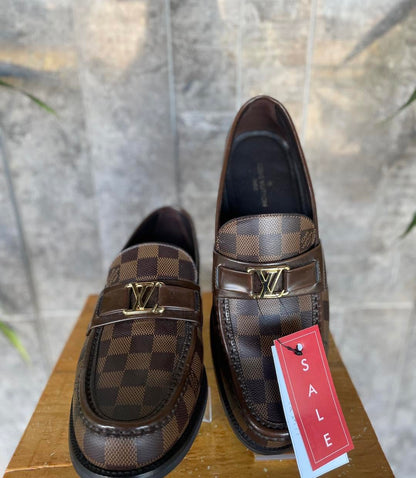 LV Major Loafers Damier Ebene Canvas