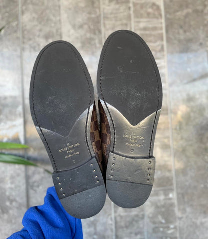 LV Major Loafers Damier Ebene Canvas
