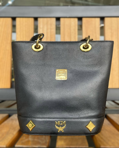 MCM Black Bucket Bag