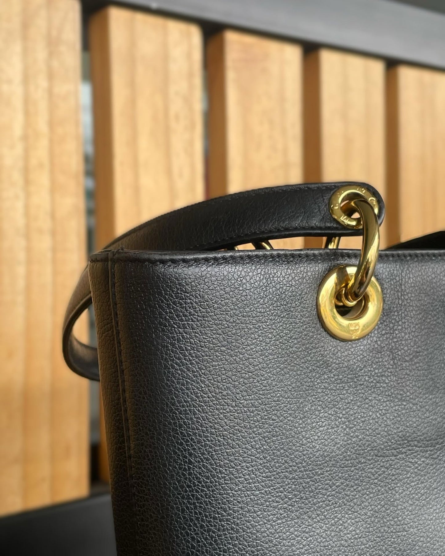 MCM Black Bucket Bag