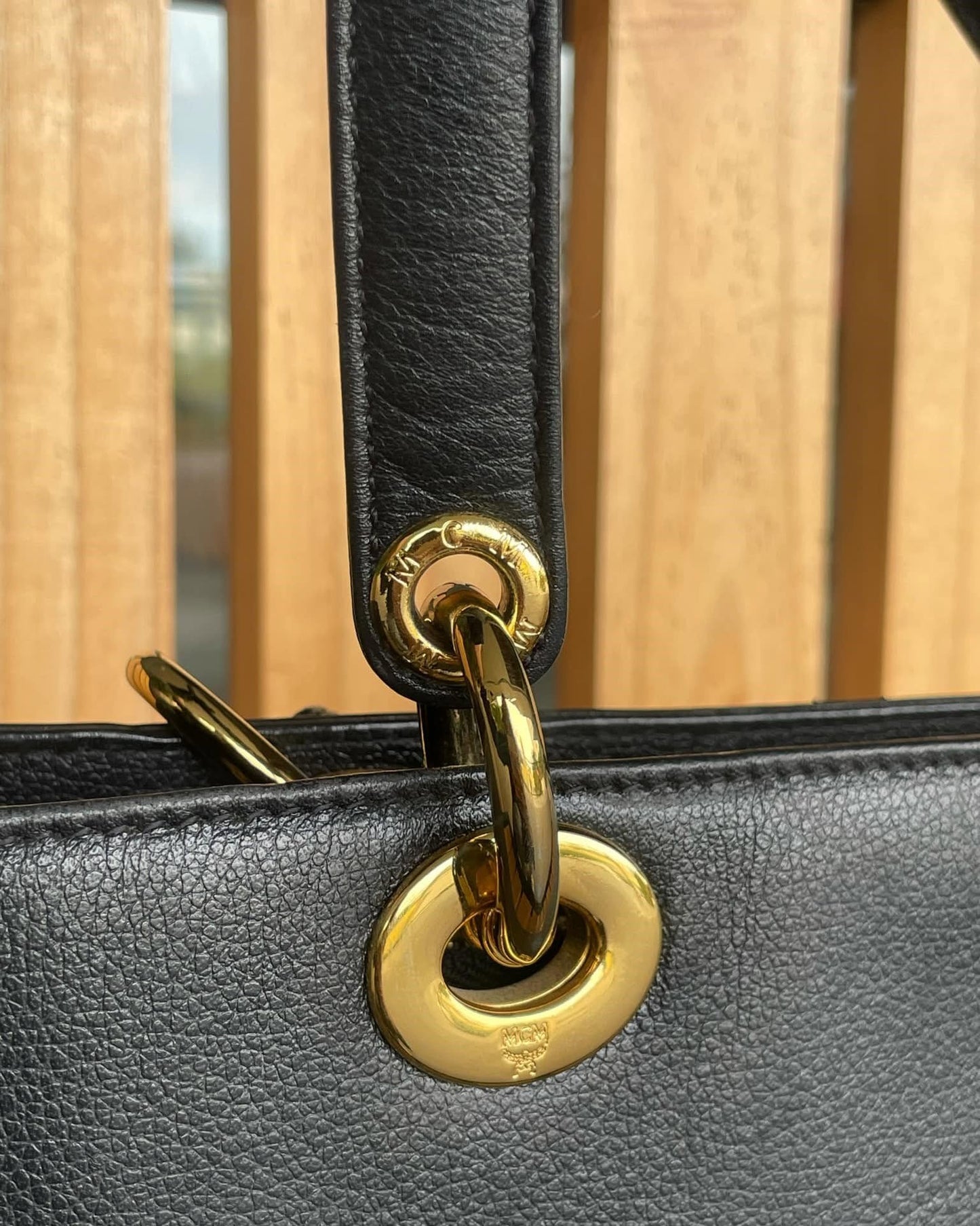 MCM Black Bucket Bag