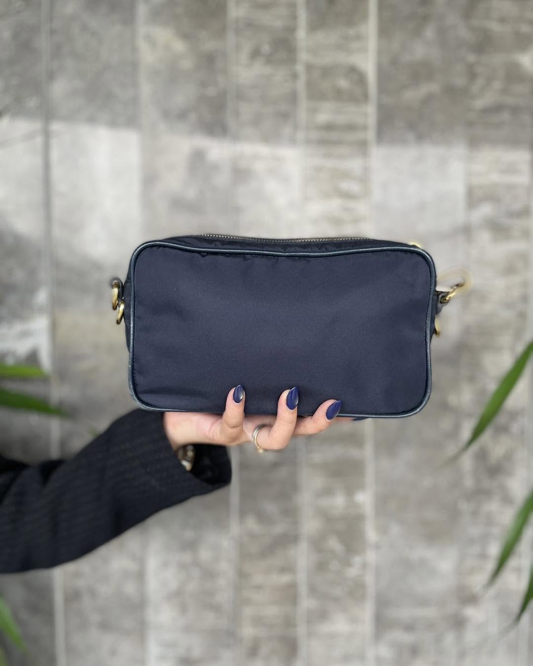 Prada Blue Camera Sling Bag