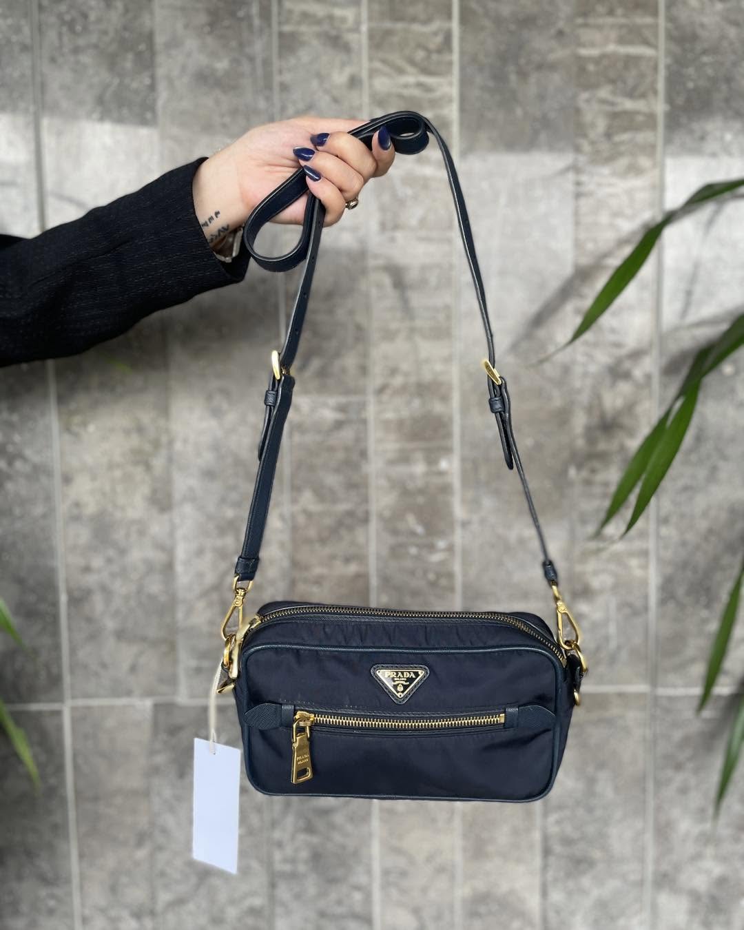 Prada Blue Camera Sling Bag