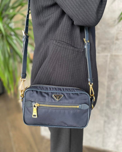 Prada Blue Camera Sling Bag