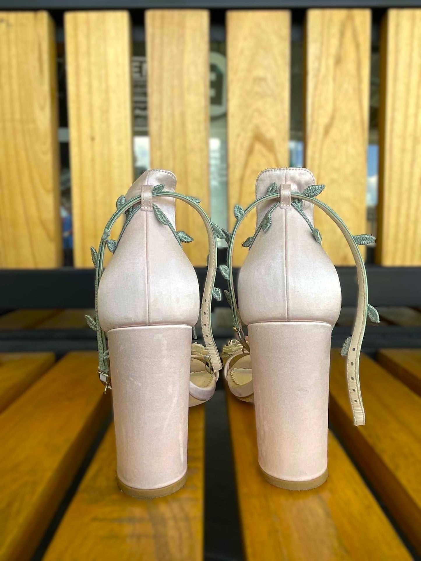 Bella Belle Eden Blush Block Heels  US  7.5