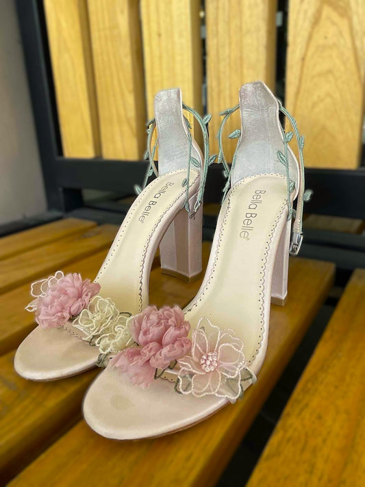 Bella Belle Eden Blush Block Heels  US  7.5