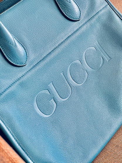 Gucci Embossed Leather Tote - Élysée