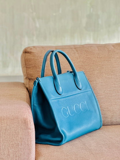 Gucci Embossed Leather Tote - Élysée