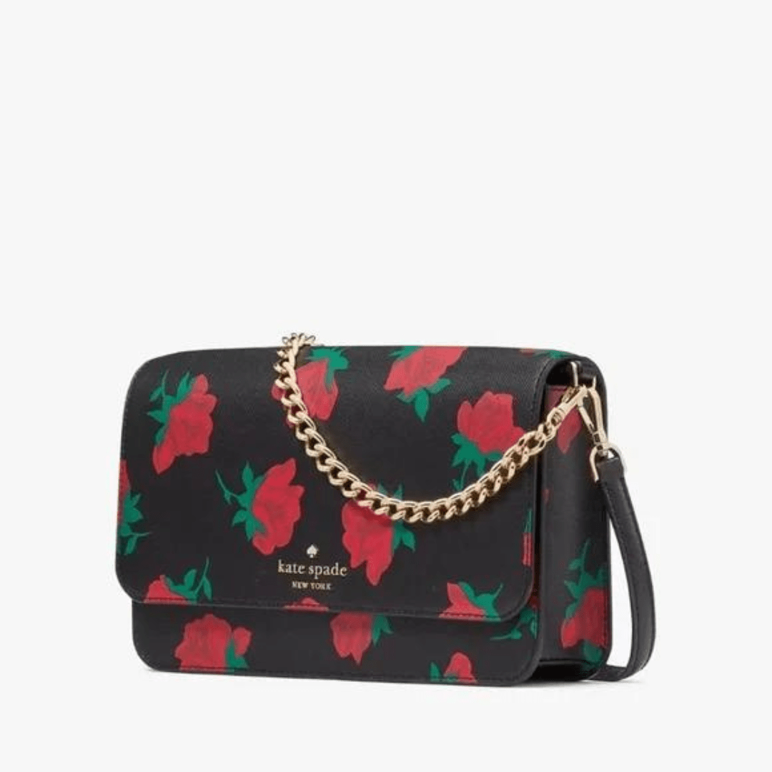 Kate Spade Madison Rose Toss Flap Crossbody Bag - Élysée