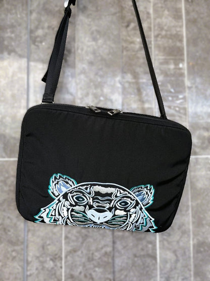 Kenzo Tiger Embroidered Document Laptop Bag