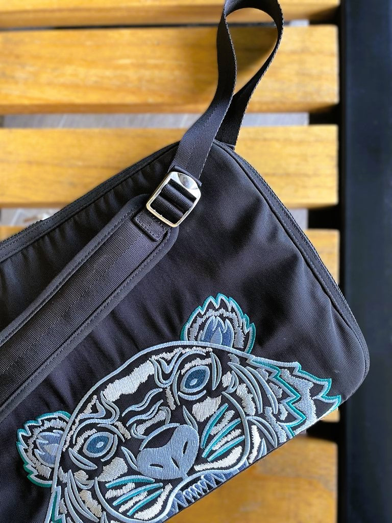 Kenzo Tiger Embroidered Document Laptop Bag