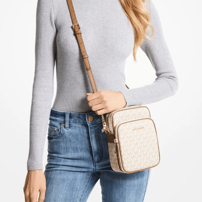 Michael Kors Jet Set Travel Medium Logo Crossbody Camera Bag - Élysée