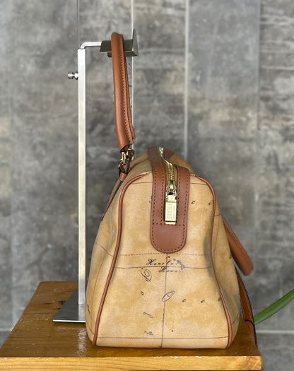 Martini Prima Classe Geo Map Leather Bag