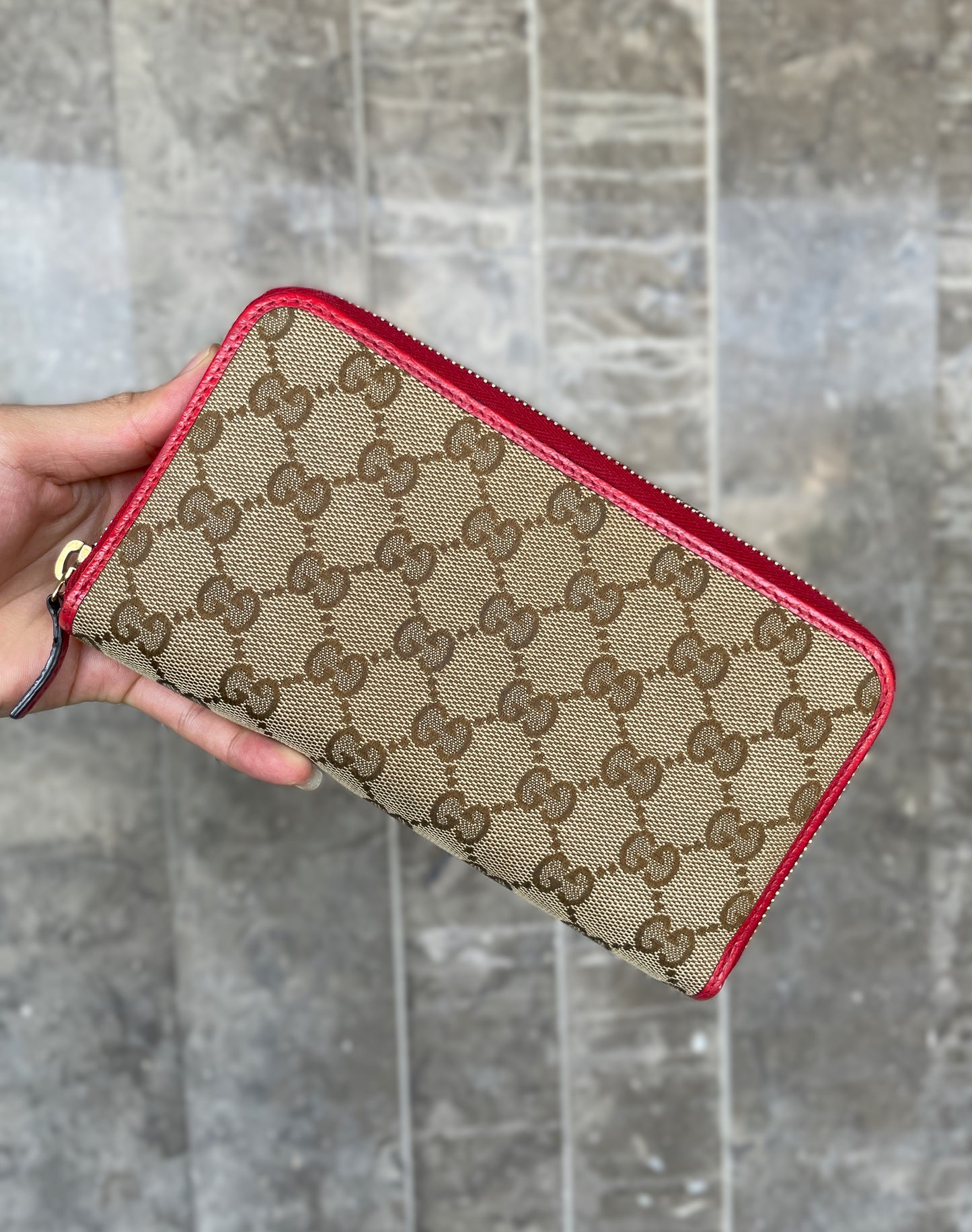 Gucci Monogram Dollar in Red